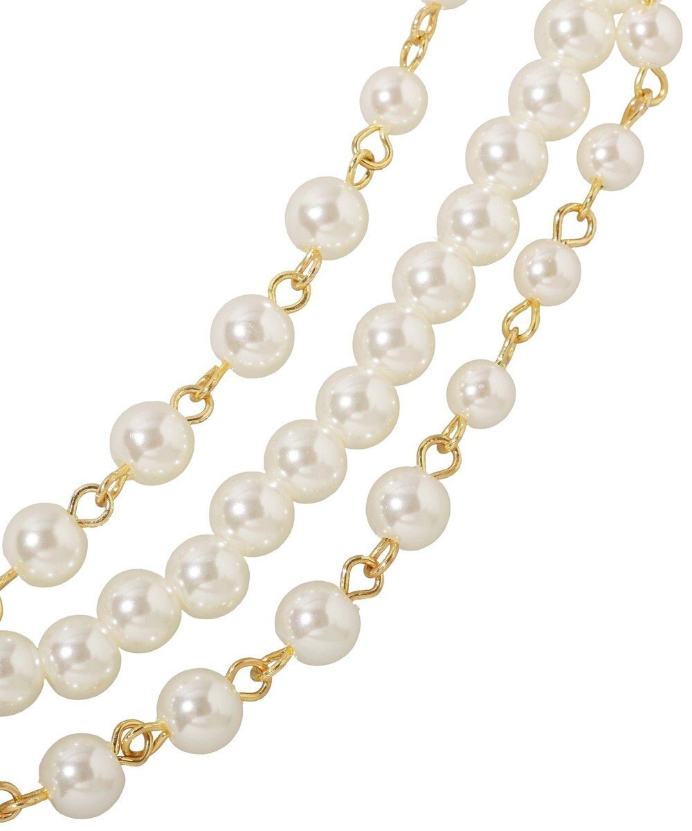 earth music&ecology ３連パールネックレス 