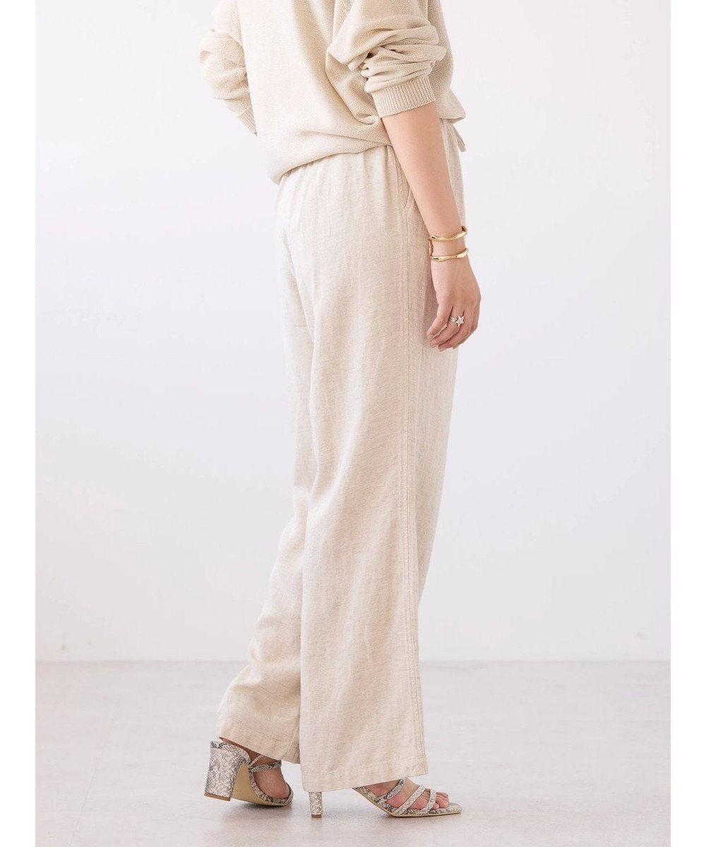 AMERICAN HOLIC 接触冷感リネンブレンドワイドパンツ 