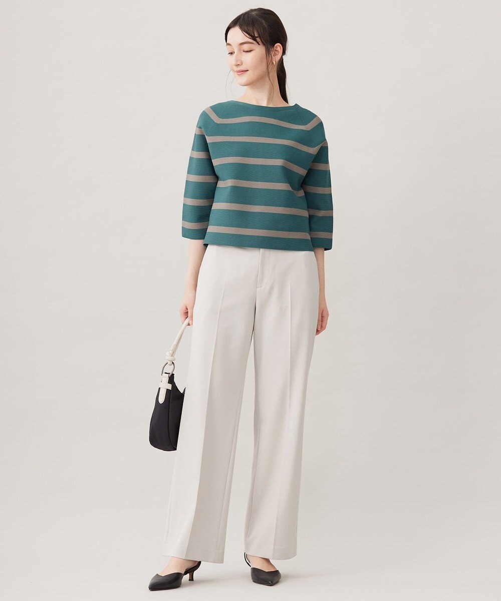 自由区 【洗える】ポリエステルホールガーメントプルオーバー ニット 