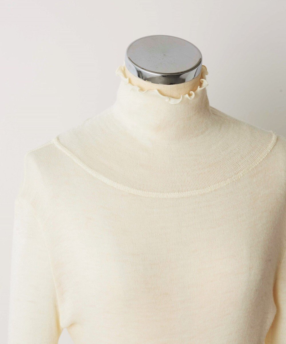 TOQUE 24AW新作〈高垣麗子さん着用〉針抜きスムスハイネックＴ 