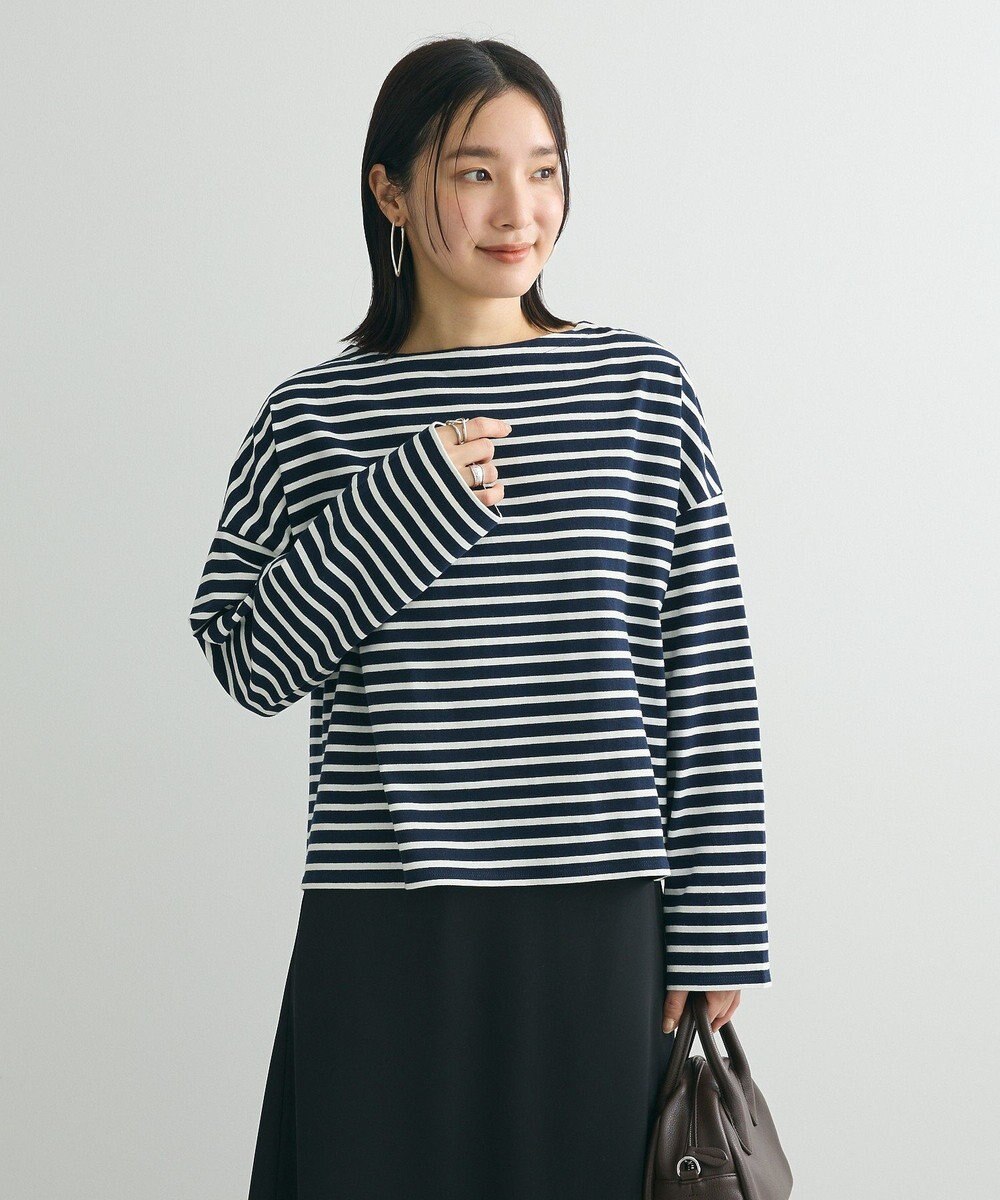 Green Parks ボックスシルエットボーダープルオーバー 