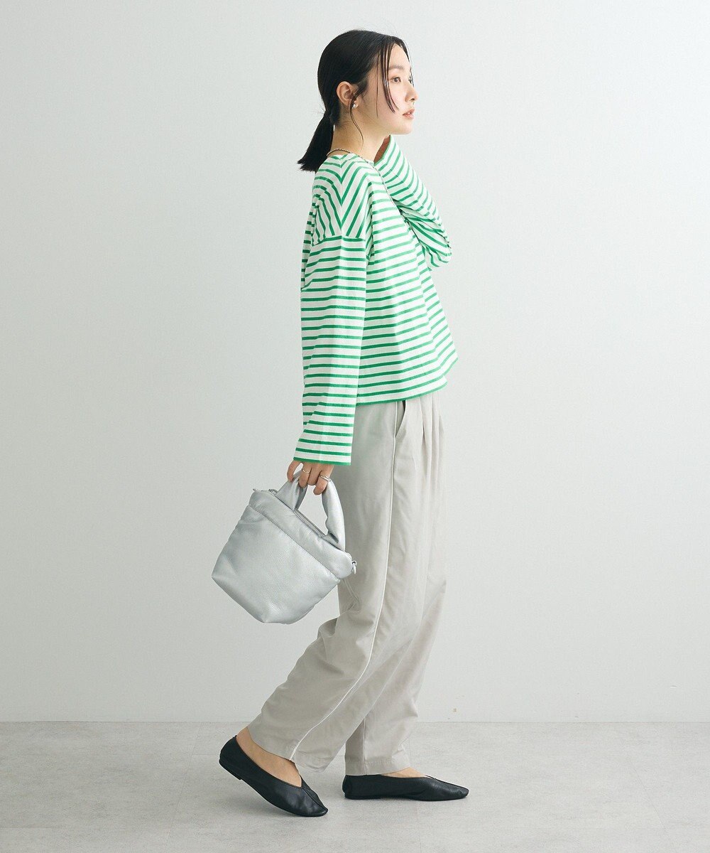 Green Parks ボックスシルエットボーダープルオーバー 