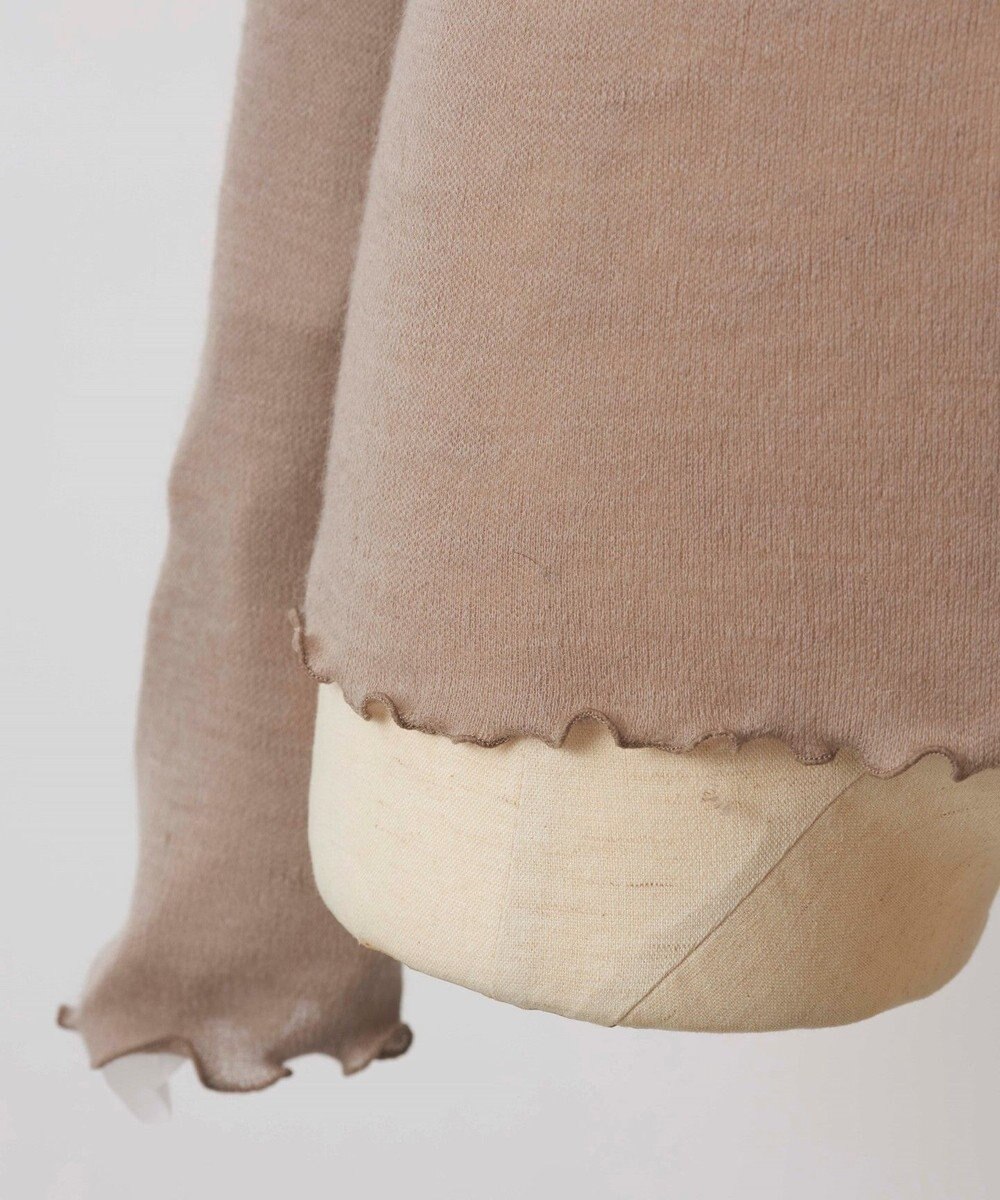 TOQUE 24AW新作〈高垣麗子さん着用〉針抜きスムスハイネックＴ 