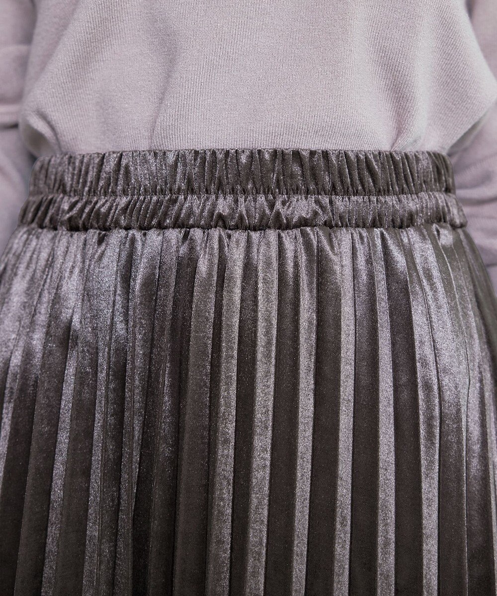 Tiaclasse 【安田美沙子さん着用】ベロアプリーツスカート 