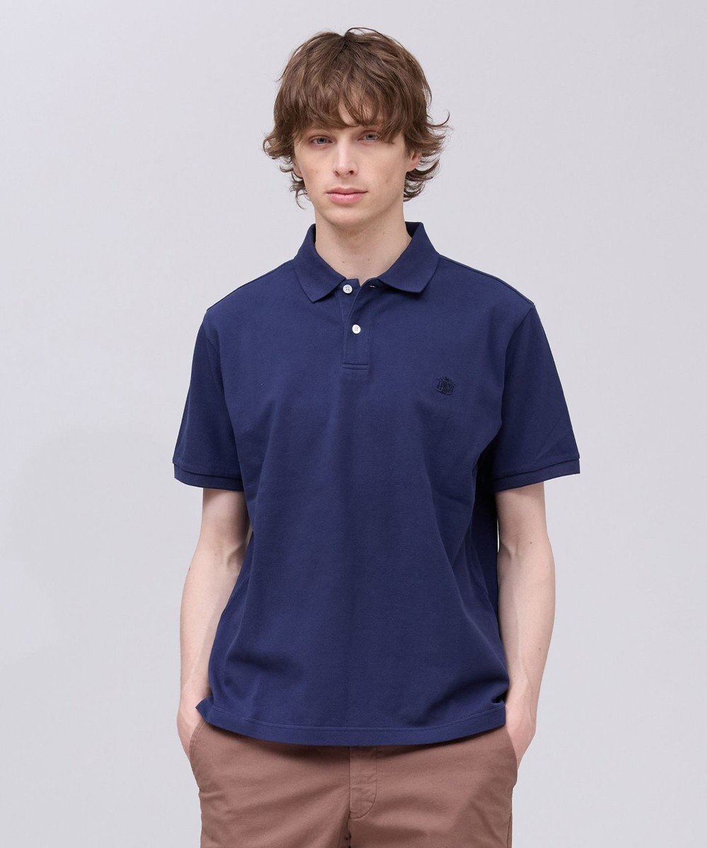 J.PRESS MEN コットンカノコオーバーダイ ポロシャツ 