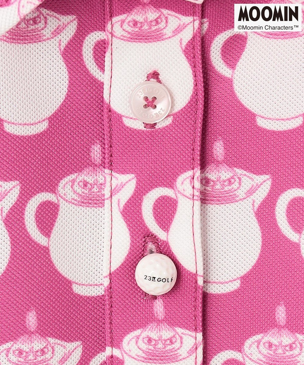 23区GOLF 【WOMEN】【MOOMIN COLLECTION】ムーミン 半袖 総柄プリント シャツ 