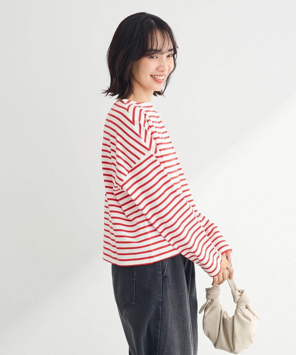 Green Parks ボックスシルエットボーダープルオーバー 