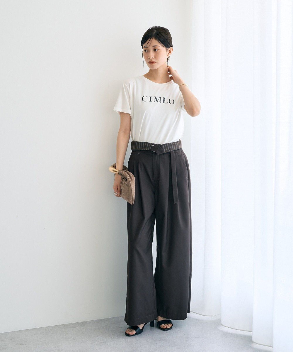 YECCA VECCA スパンコールロゴTee 