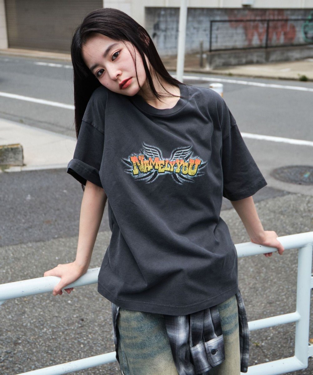 WEGO 【ユニセックス着用ITEM/MLサイズ展開】コンパクトフィットピグメントグラフィックT（SS） 