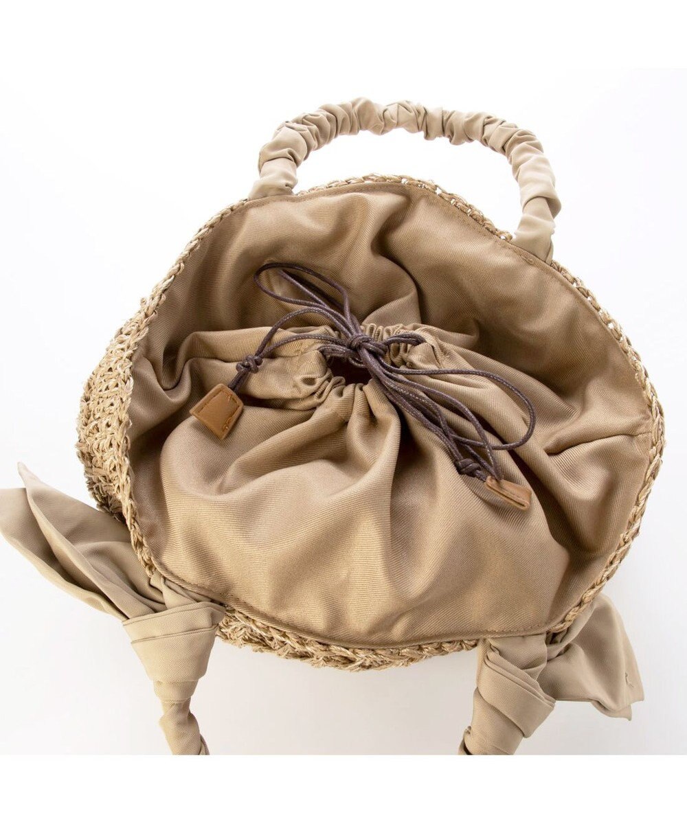 UNBILLION カシュカシュ cachecache / 下がりリボン柄編みトート 