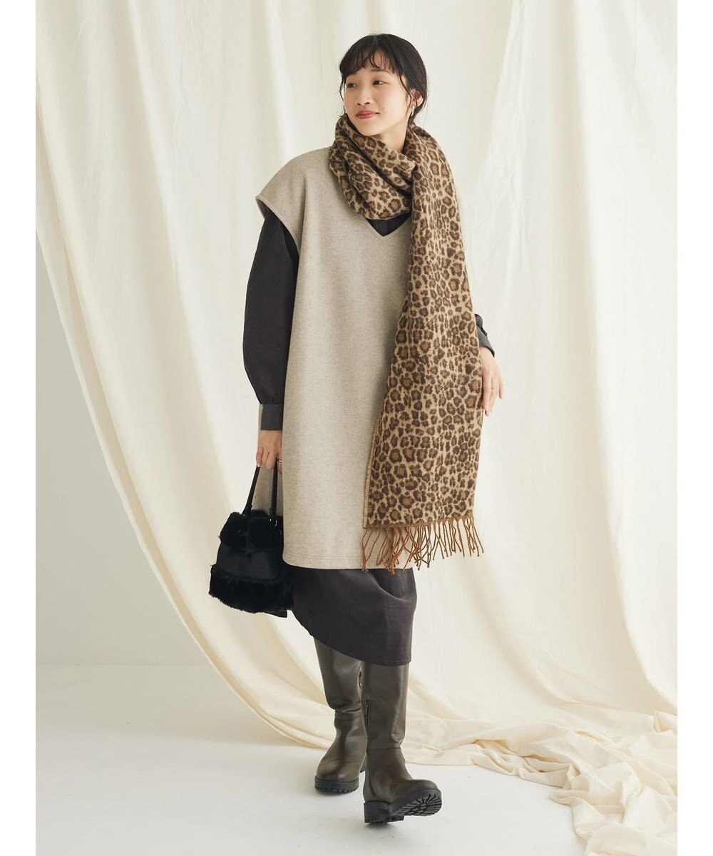 CRAFT STANDARD BOUTIQUE コーデュロイリブ付きワンピース 