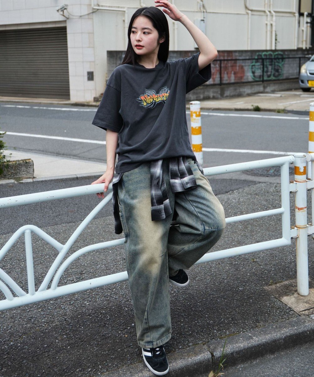 WEGO 【ユニセックス着用ITEM/MLサイズ展開】コンパクトフィットピグメントグラフィックT（SS） 