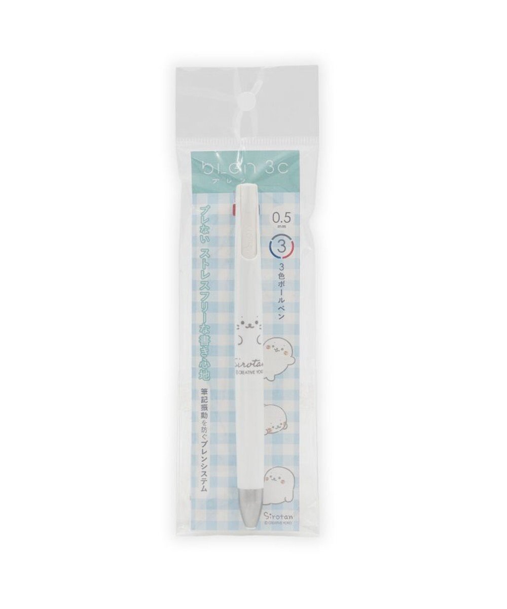 Mother garden しろたん ブレン３Ｃ 3色ボールペン 0.5mm 《顔ぼん》 単品 