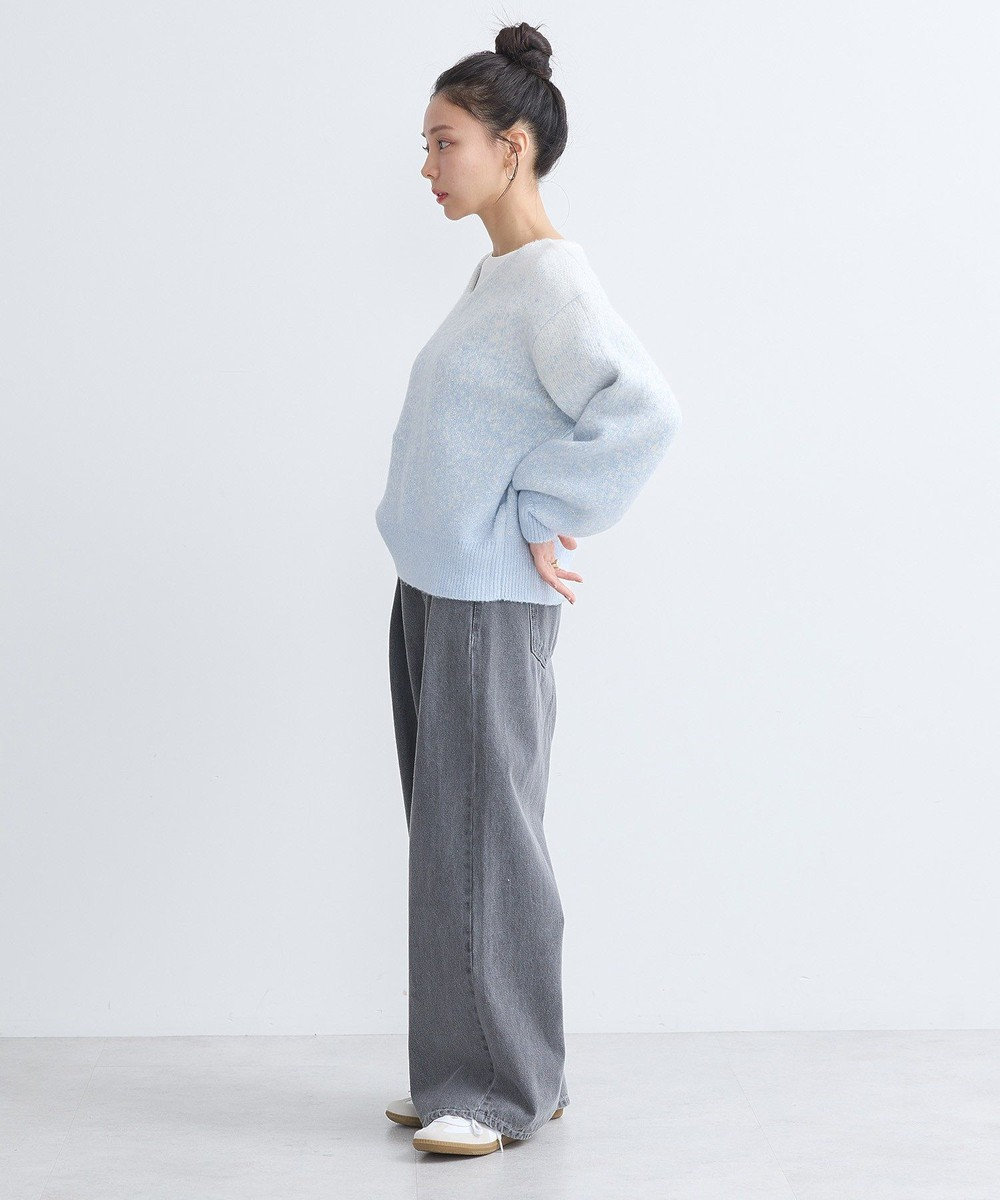 earth music&ecology ラメグラデーションニットプルオーバー 