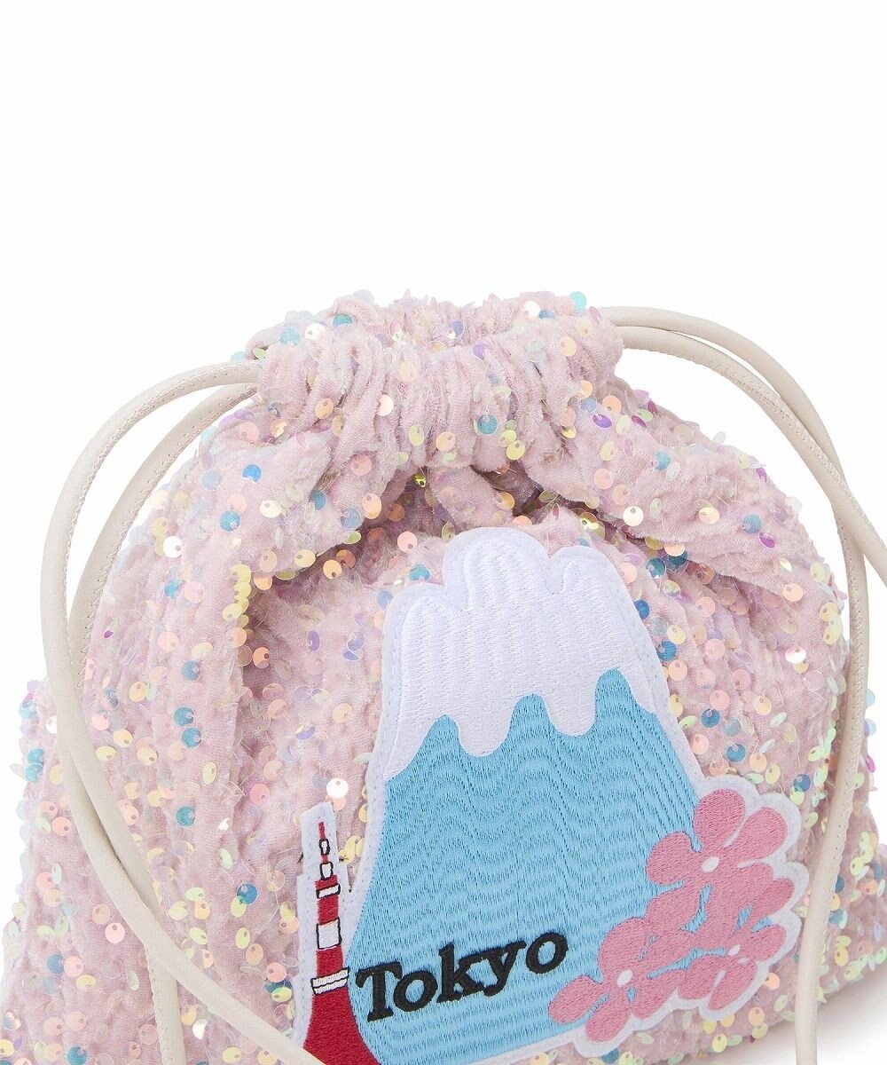 TOPKAPI 【TREASURE TOPKAPI】スパンコール エンブロイダリー刺繍 巾着 バッグ / ポーチ 