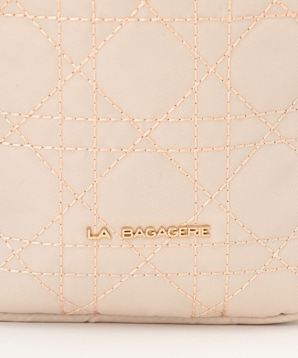 LA BAGAGERIE グリッドキルティングミニショルダー 