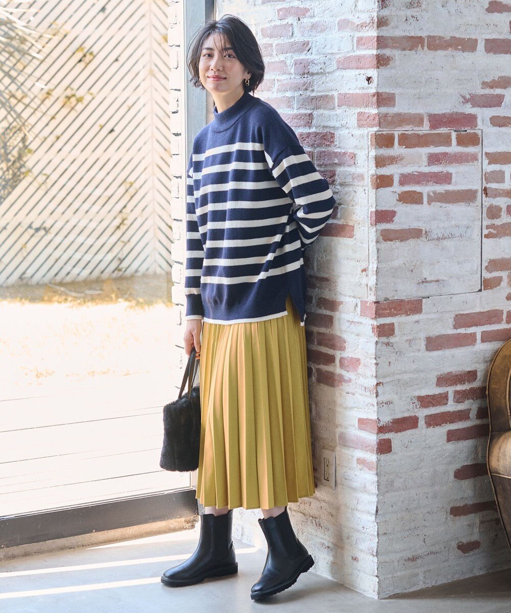 ANY 【14色展開/洗える】ウーリッシュ プリーツスカート 