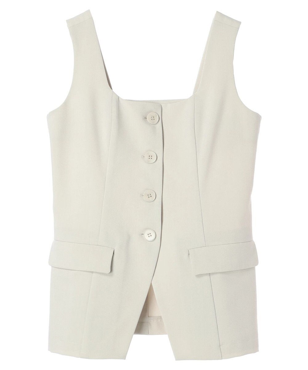 YECCA VECCA リネンライクビスチェベスト 