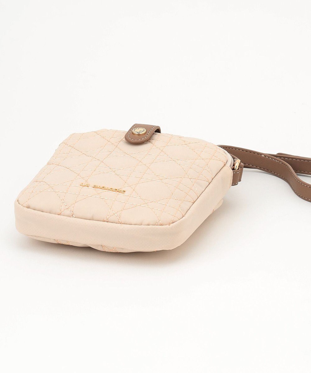 LA BAGAGERIE グリッドキルティングミニショルダー 