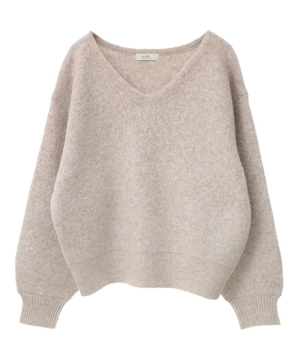 earth music&ecology ラメグラデーションニットプルオーバー 