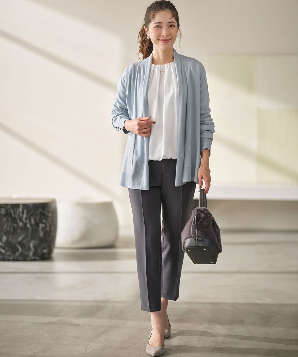 組曲 L 【WEB限定】ジョーゼットシフォン パフスリーブブラウス 