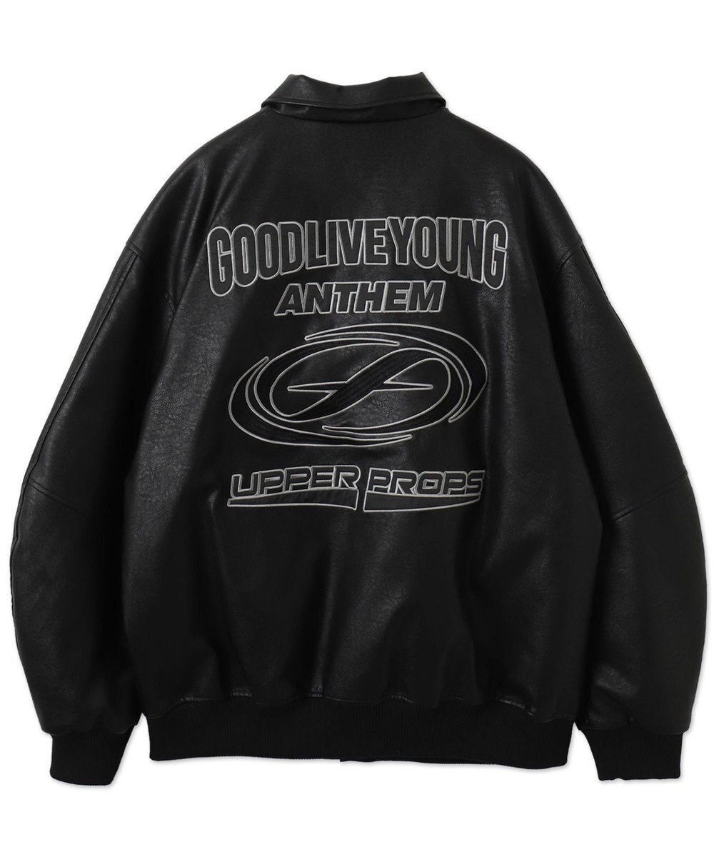 WEGO エコレザーグラフィックジャケット 