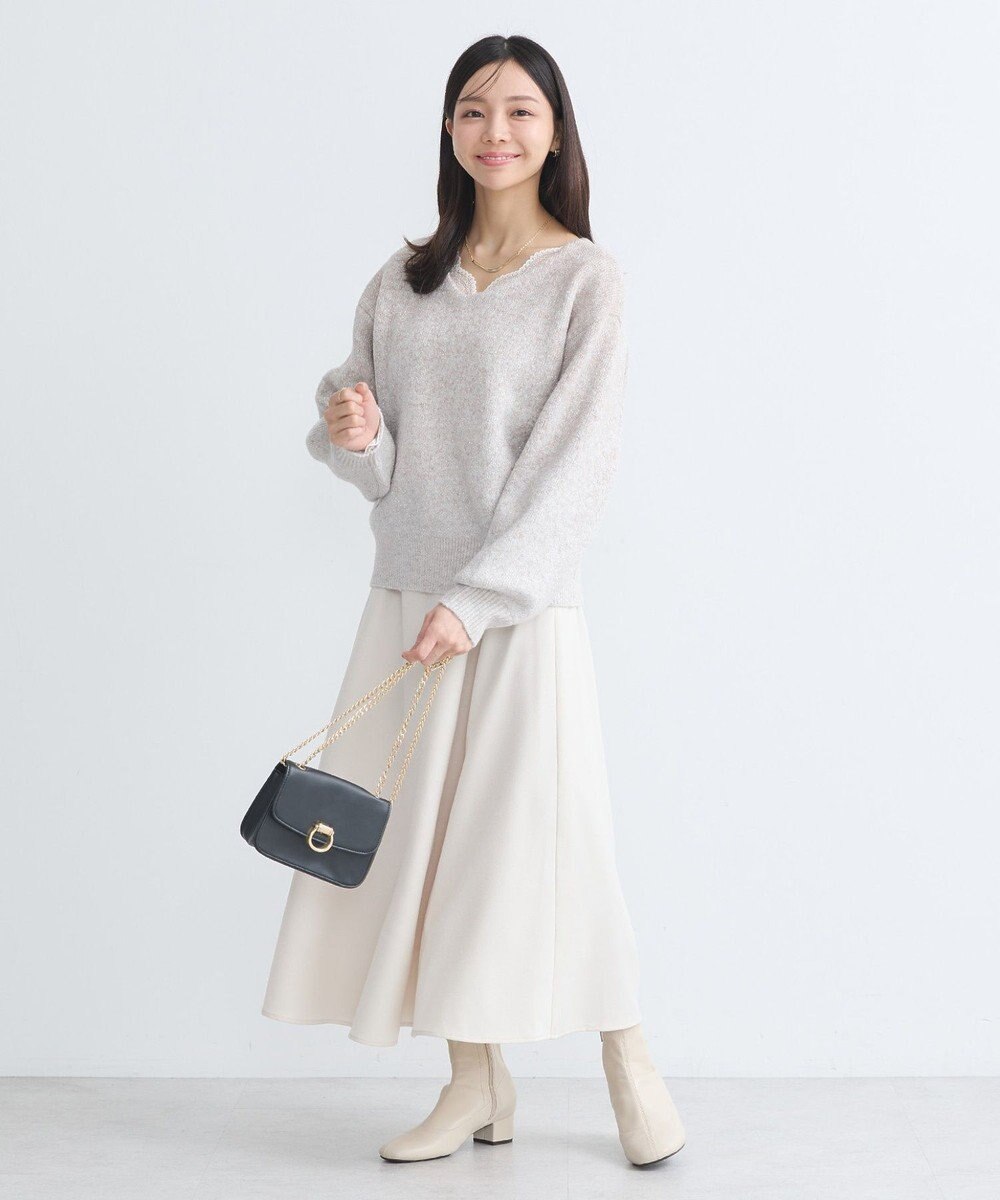 earth music&ecology ラメグラデーションニットプルオーバー 