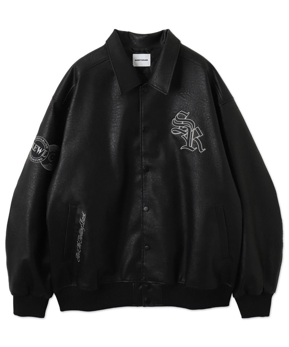 WEGO エコレザーグラフィックジャケット 