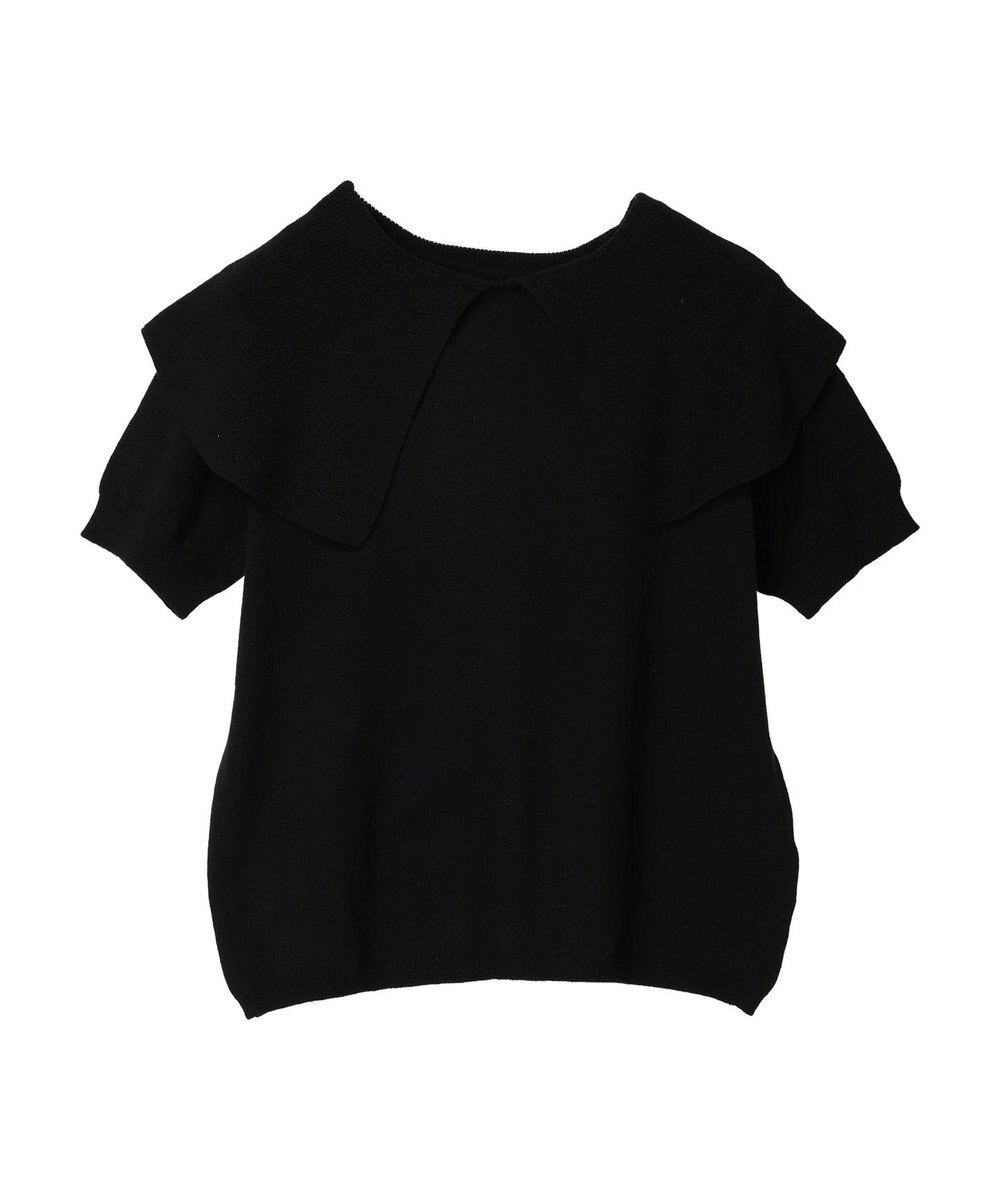 CRAFT STANDARD BOUTIQUE ＢＩＧカラー半袖ニットプルオーバー 