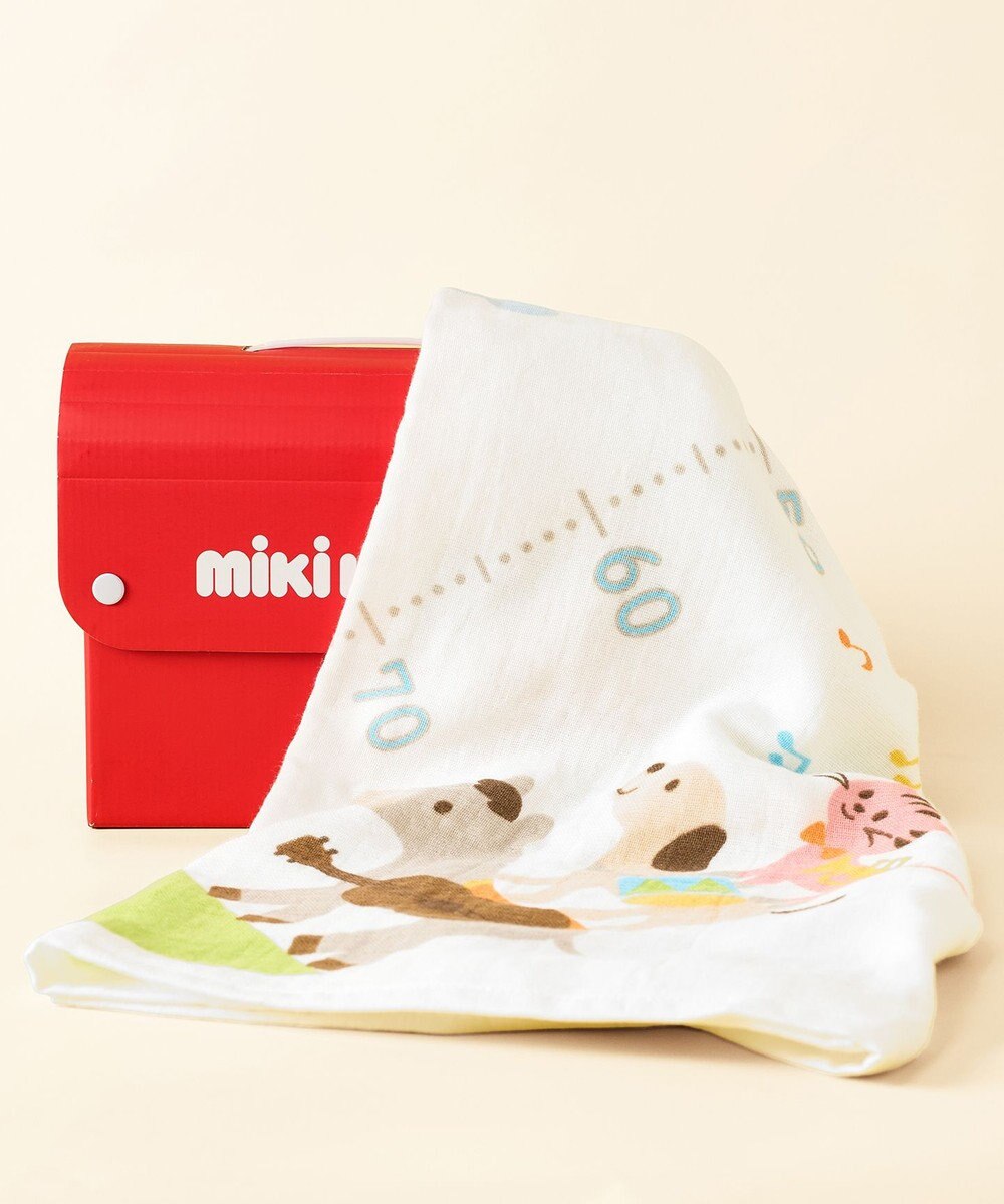 MIKI HOUSE HOT BISCUITS 身長計ガーゼバスタオル ギフトセット【BOX付き】 