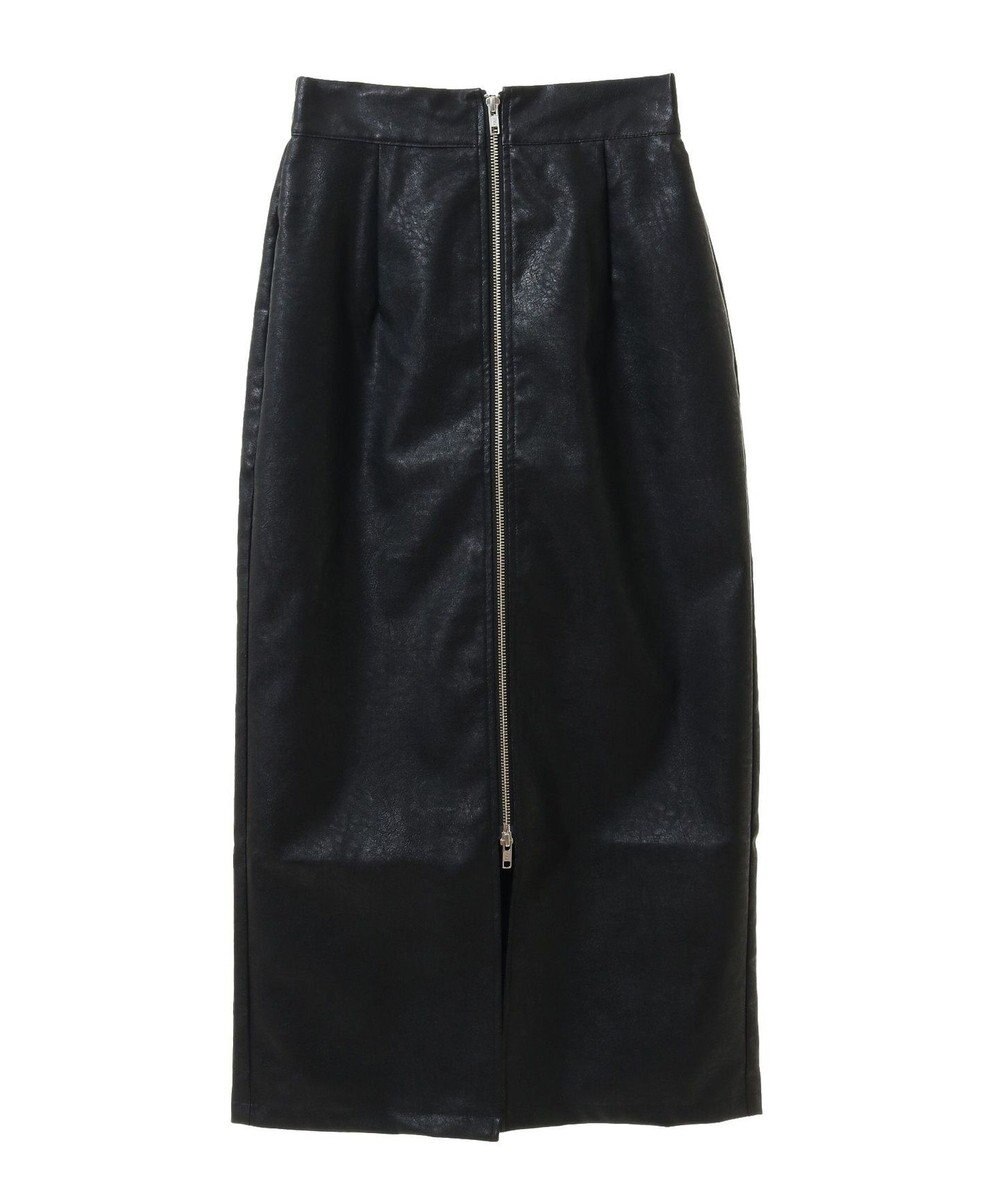 Green Parks ・ＥＬＥＮＣＡＲＥ　ＤＵＥフェイクレザーＷ－ＺＩＰスカー 