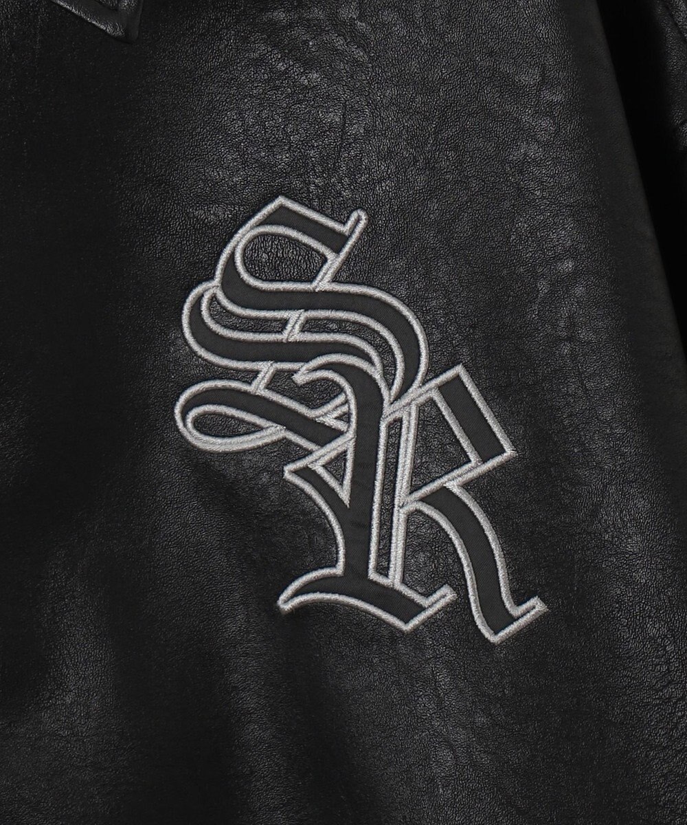 WEGO エコレザーグラフィックジャケット 