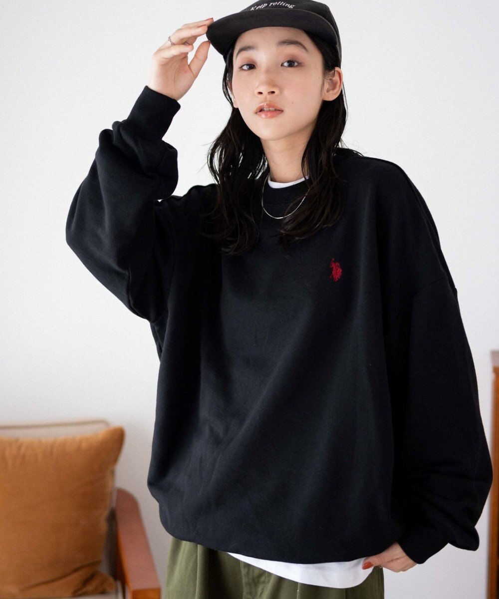 WEGO U.S. POLO ASSN.|別注ワンポイントスウェットプルオーバー 