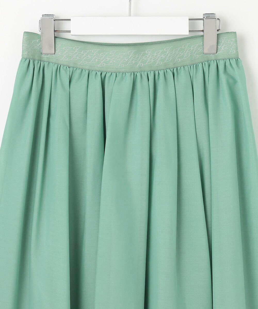 自由区 【ウエストゴム・洗える】シアーギャザー スカート 