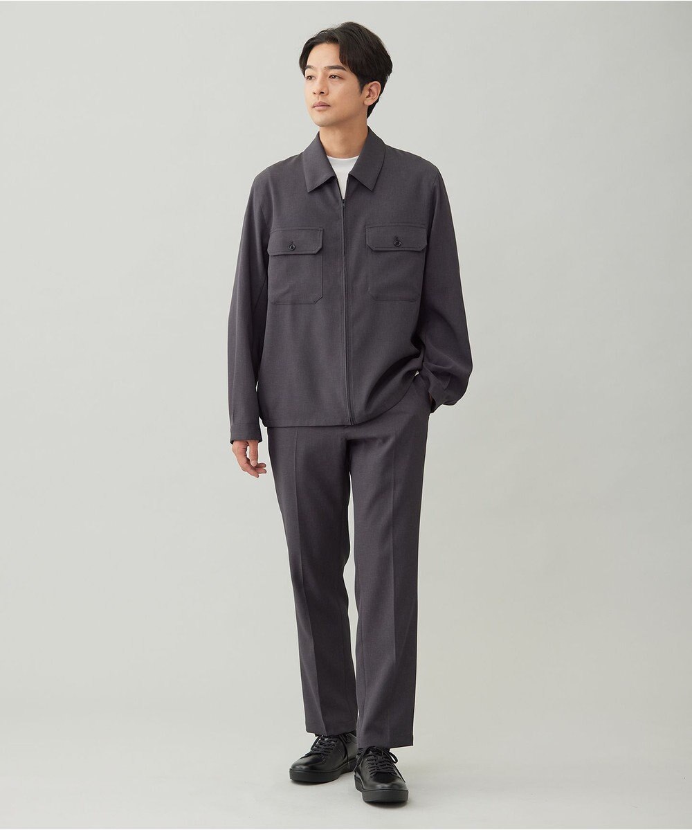 UNFILO MENS 【OCEANS YouTube 掲載/男女兼用】WOOL TOUCH 機能美シャツブルゾン 