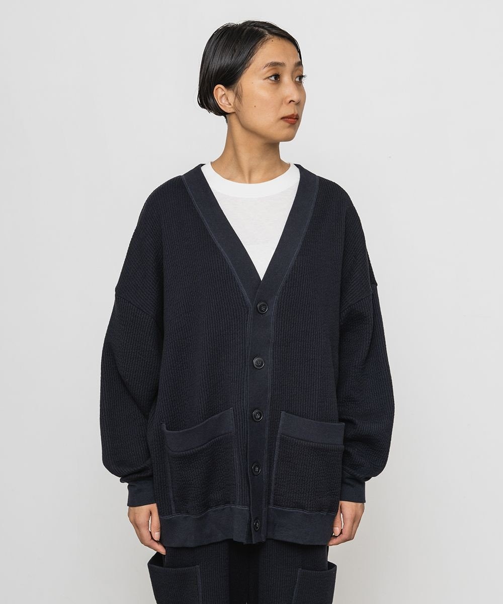 カシミヤタッチ/スマイルコットン/UNISEX】WIDE CARDIGAN カーディガン