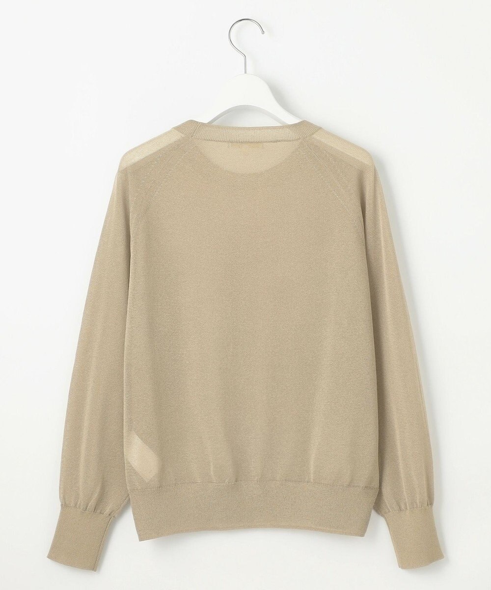 自由区 【洗える】シアーアセテート ニット 