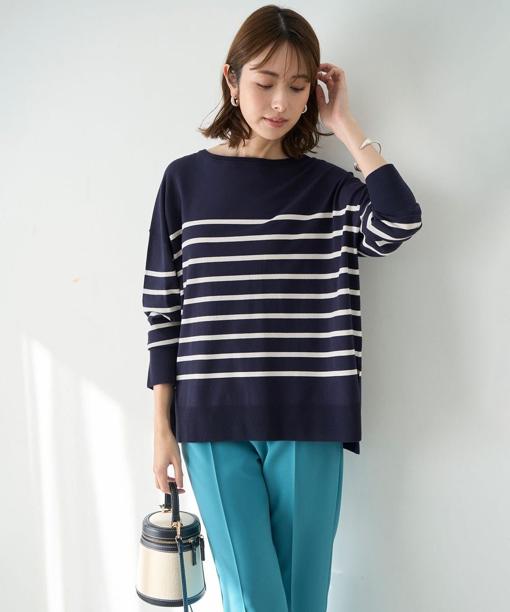 UNFILO マイビューティニット ボートネック 