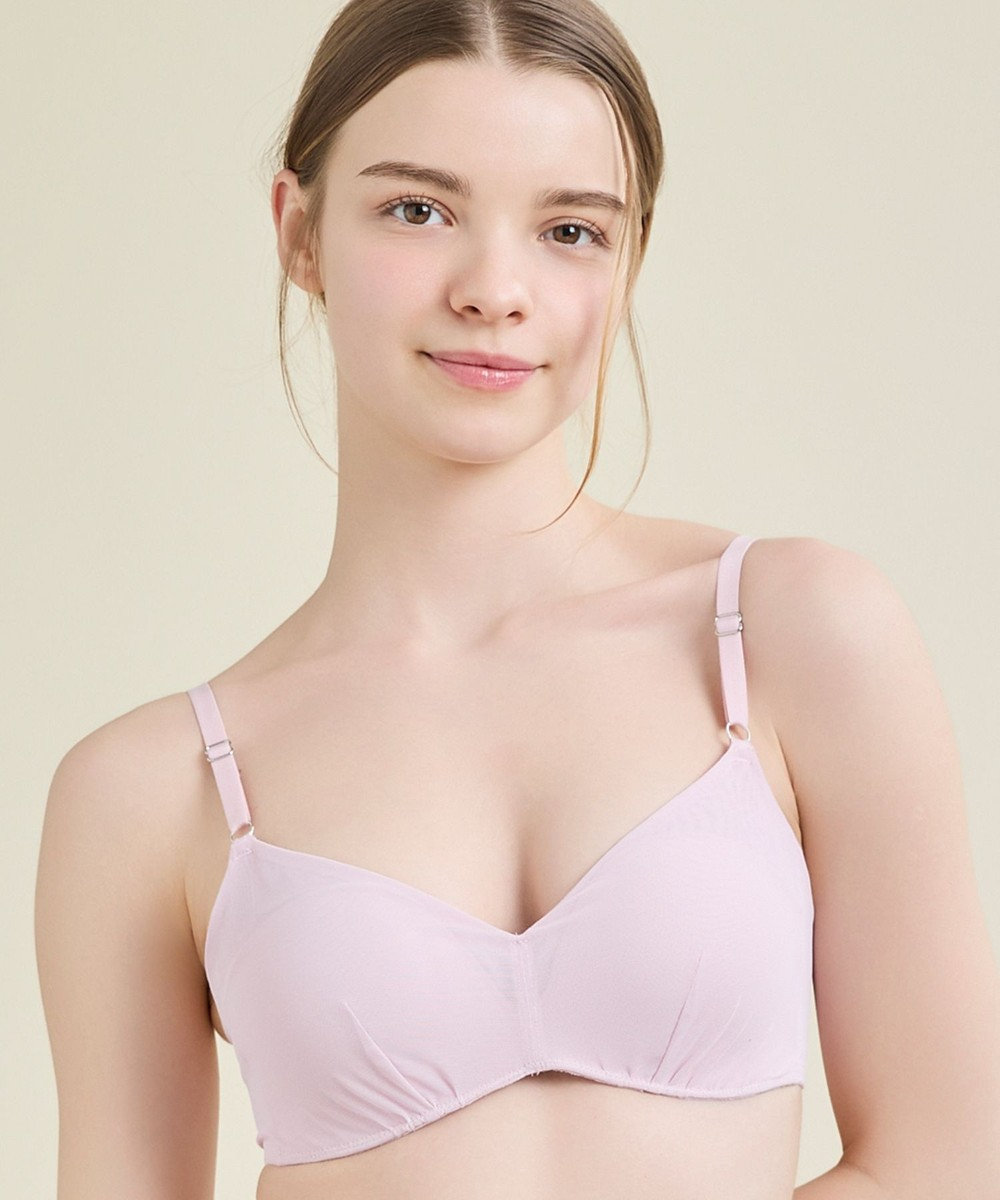 une nana cool 【リニューアル】364ブラ シンプル ノンワイヤーブラ 