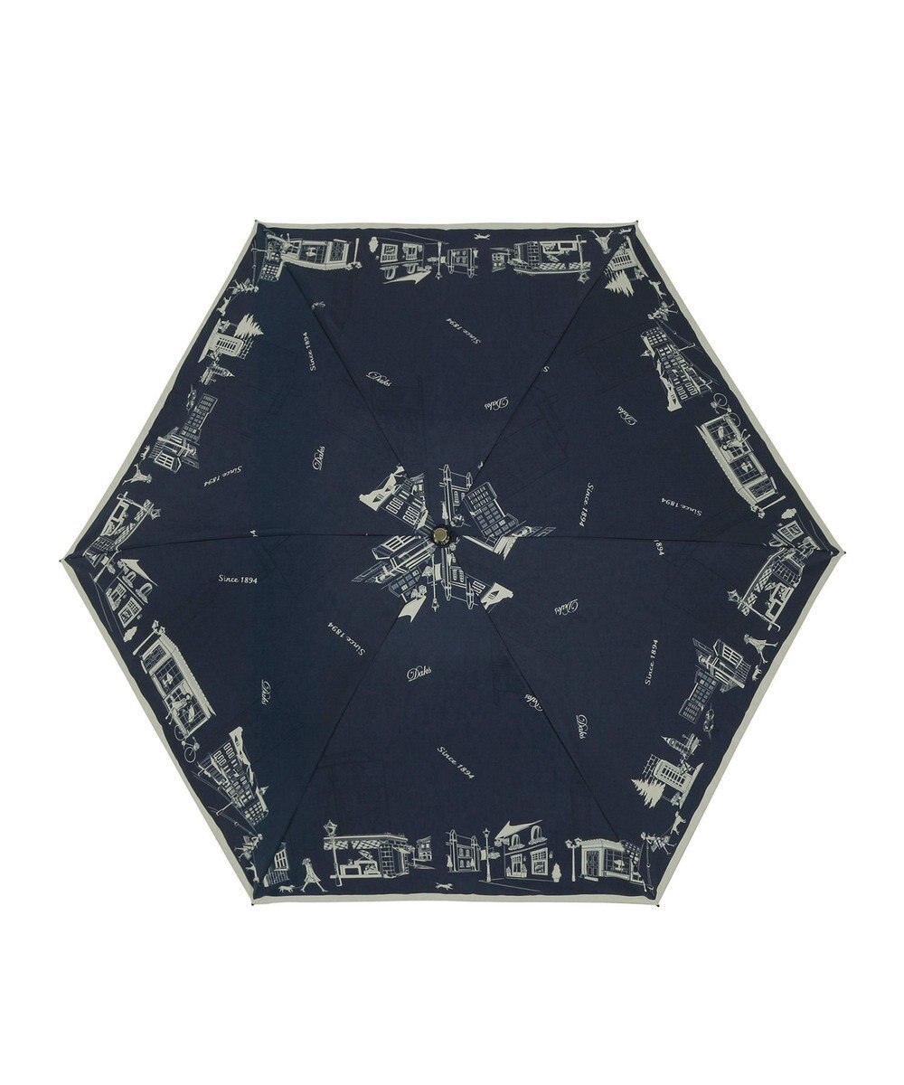 MOONBAT DAKS(ダックス) 晴雨兼用日傘 折りたたみ傘 街並み フワクール生地使用 