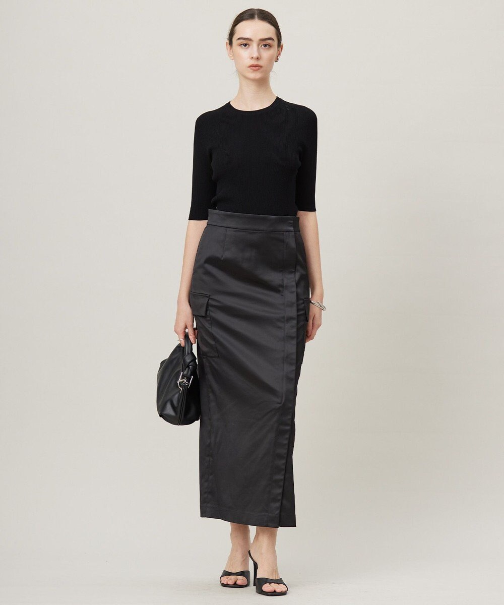 ICB L 【洗える】ハイゲージリブベーシック プルオーバーニット 