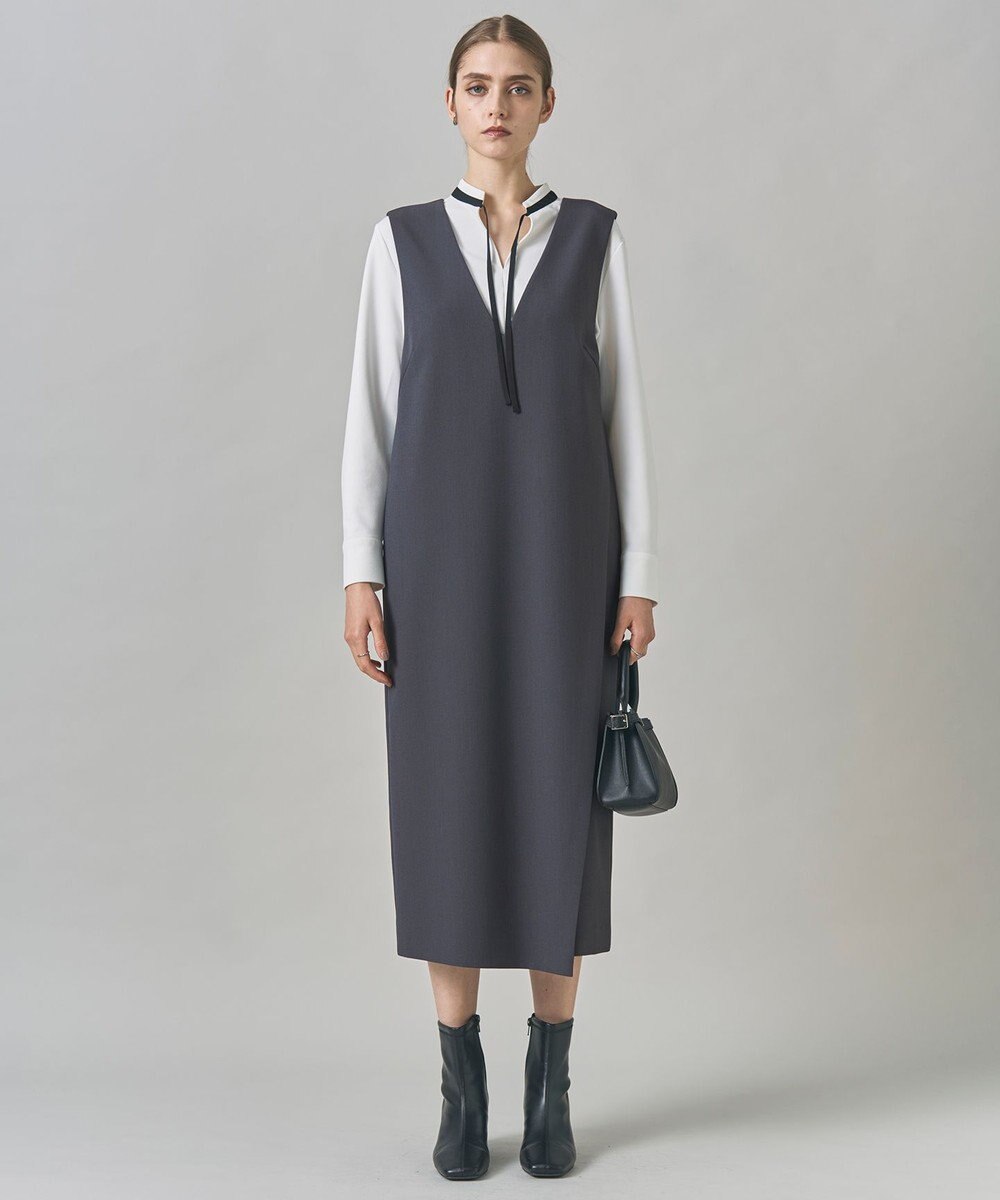 ICB L マラボーテＷジョーゼット バイカラーナロータイカットソー 