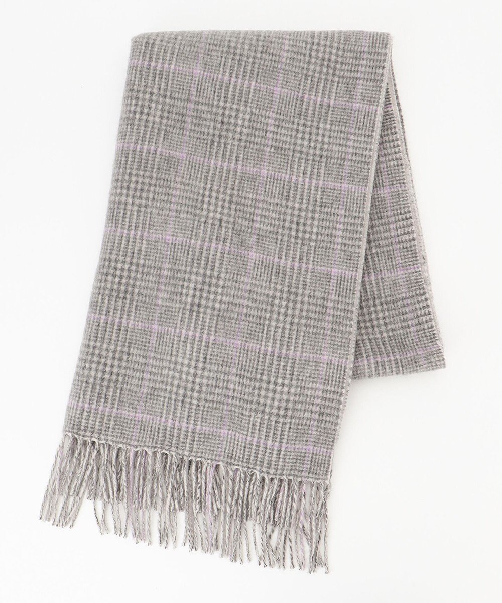 自由区 ウールカシミヤリバーシブル ストール 