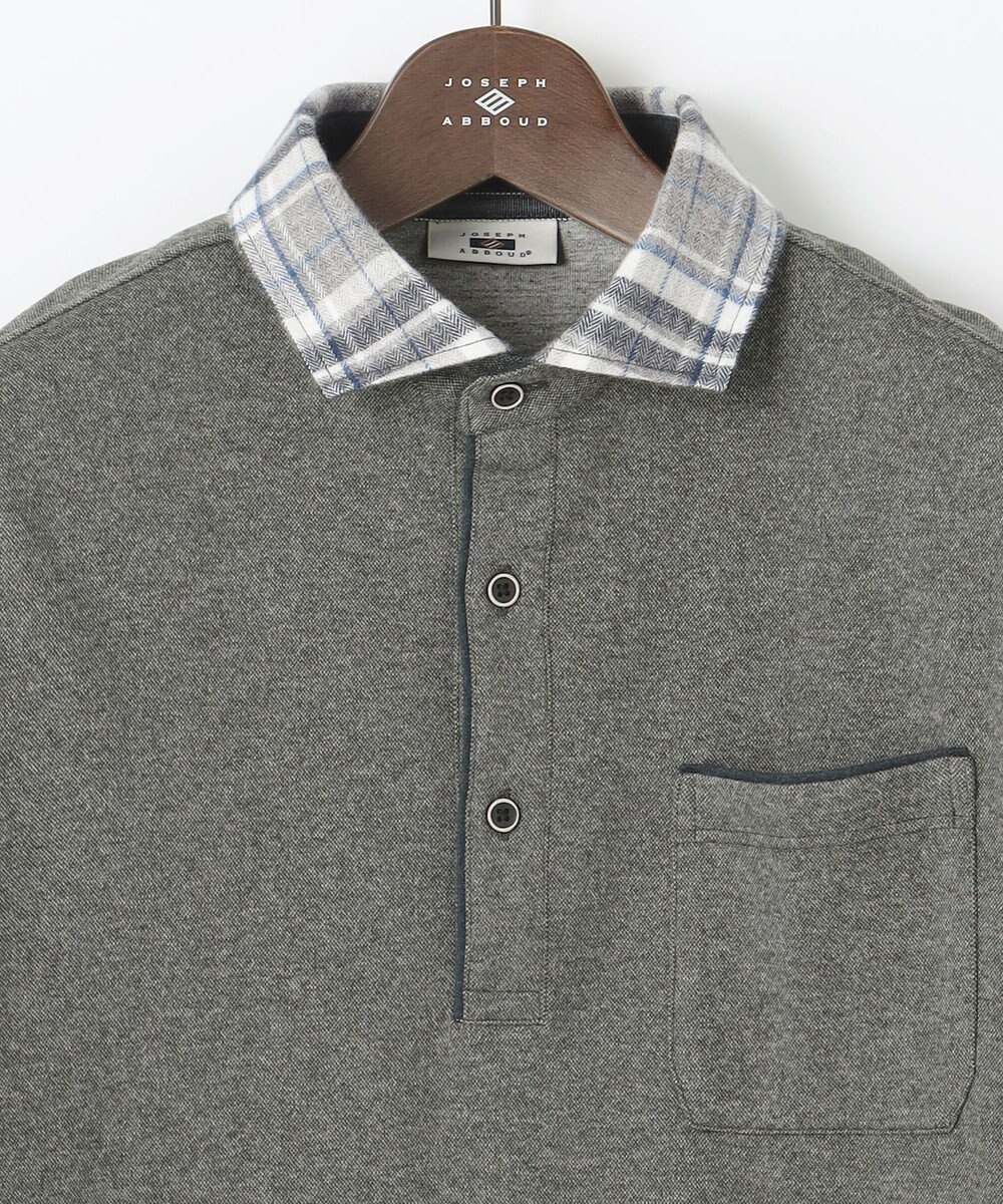 JOSEPH ABBOUD 【保温性/滑らかな肌触り/多機能ポロシャツ】 ウィンターダディー ポロシャツ 