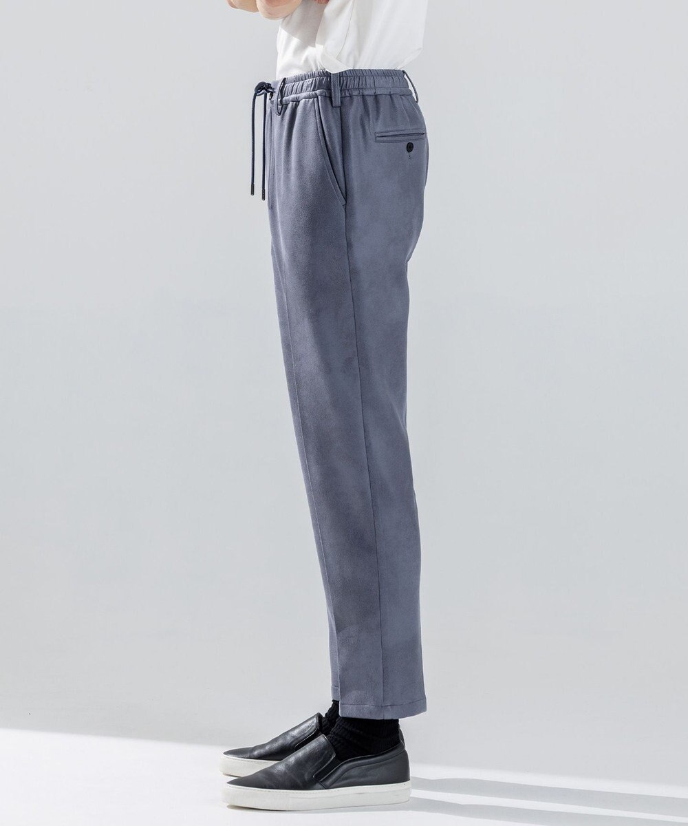 JOSEPH HOMME 新素材【ストレッチ/光沢感】レザーライクジャージードロスト付きテーパードパンツ / PEGG CONVERTIBLE 