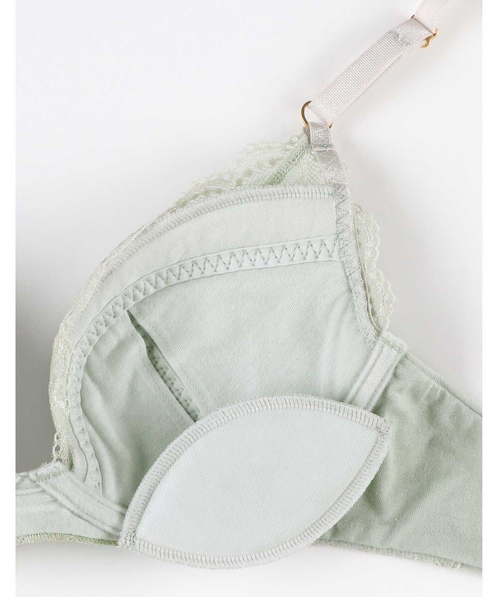 une nana cool リニューアル【綿混】ビタードットコットン 3/4カップブラ 