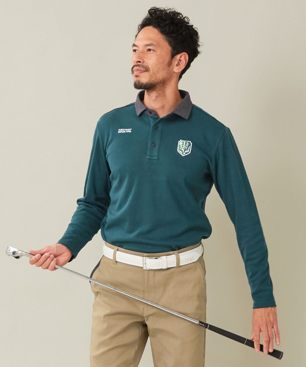 23区GOLF 【MEN】【吸湿発熱】グランサーモカノコ ポロシャツ 