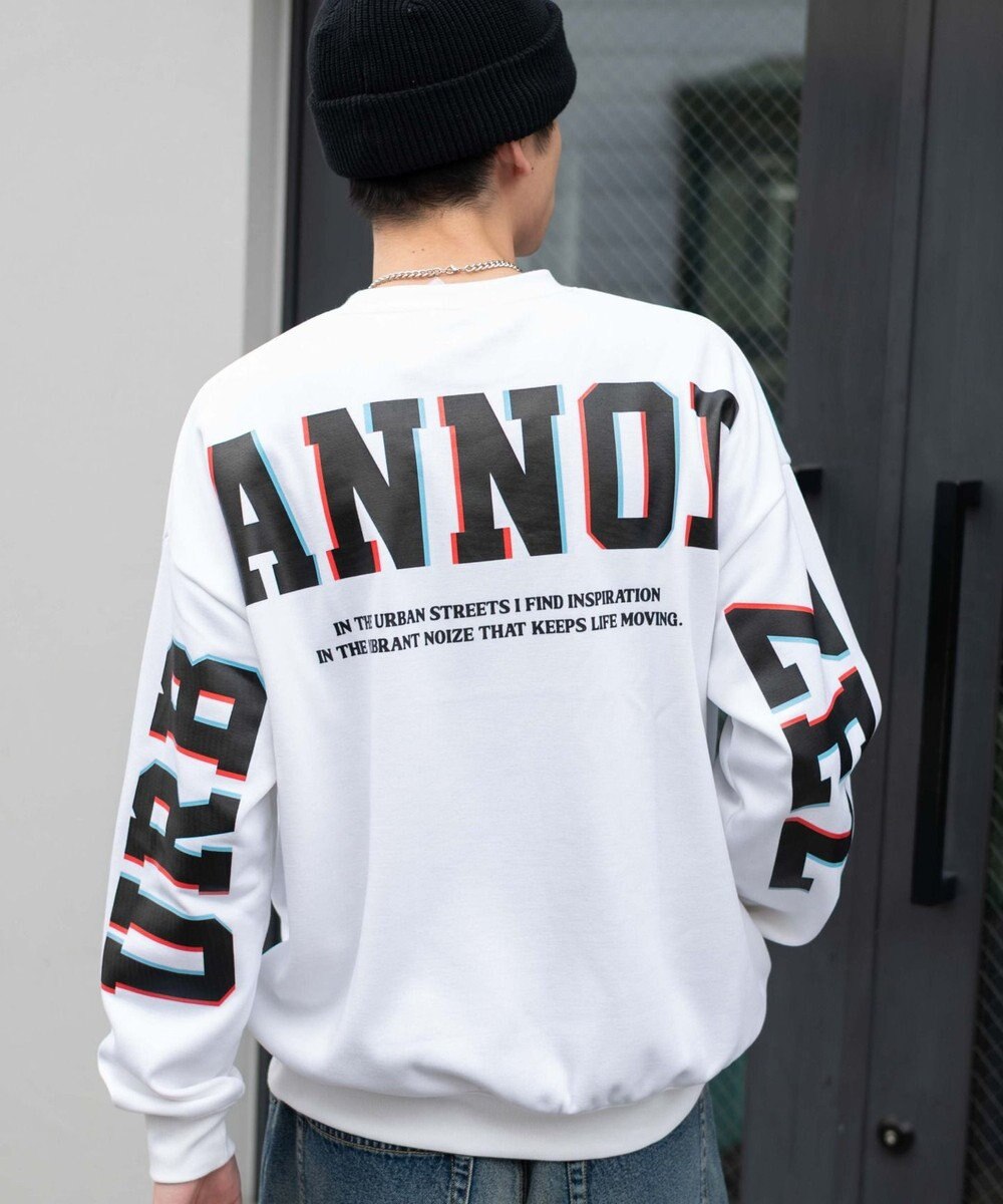 WEGO 【2点SET】アクセ付き裏シャギーグラフィックプルオーバー 