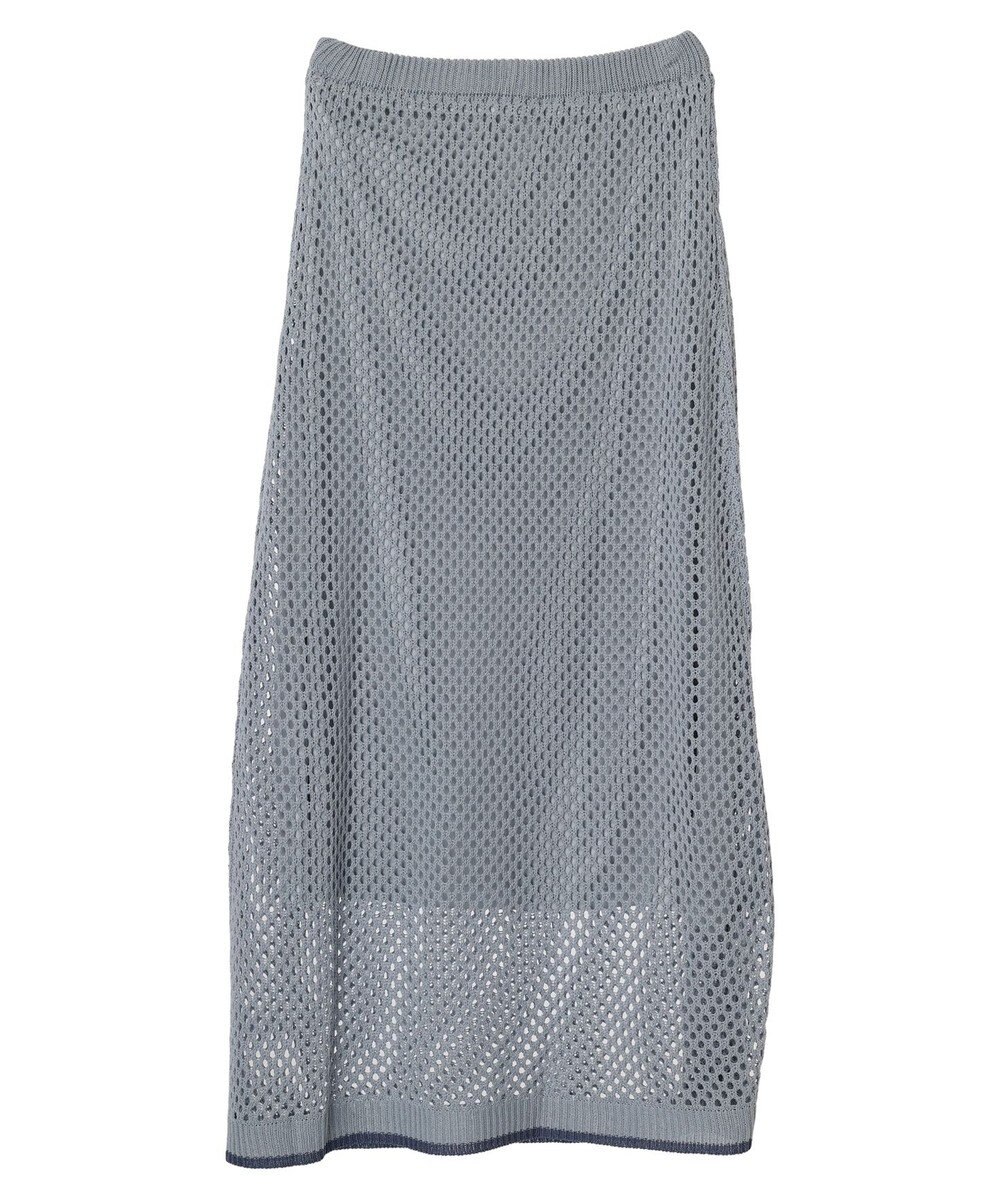 CRAFT STANDARD BOUTIQUE 配色メッシュニットスカート 