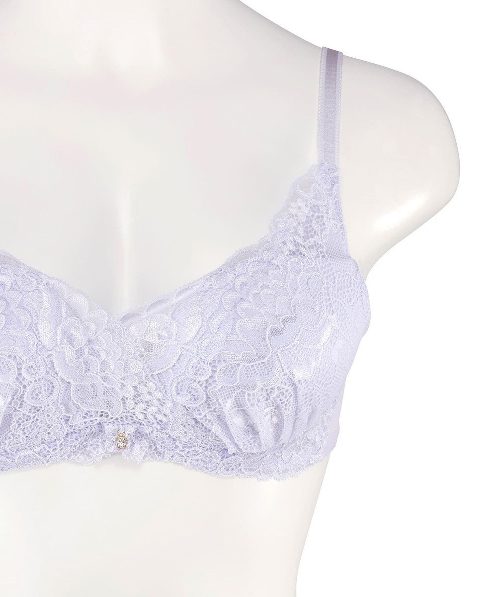 San-ai Resort（三愛水着楽園） 【northerly bra フィットシリーズ 谷間メイク】 カシュクールレースモールド ブラジャー＆ショーツSet B～Fカップ 